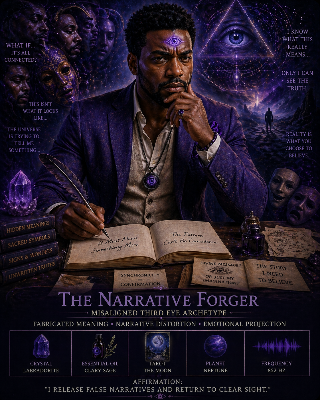 narrative forger misaligned, third eye chakra