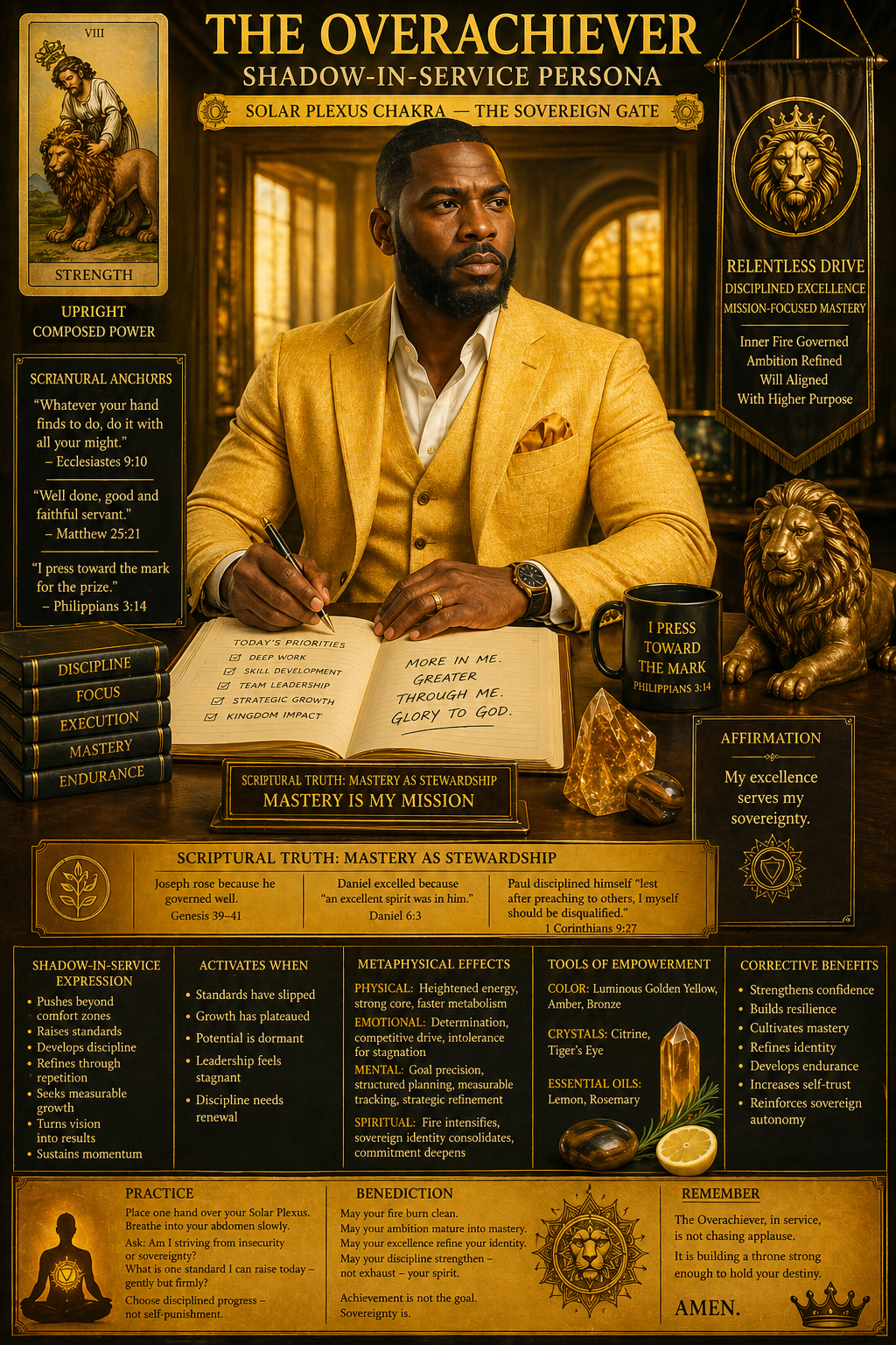 overachiever shadow in service, solar plexus chakra