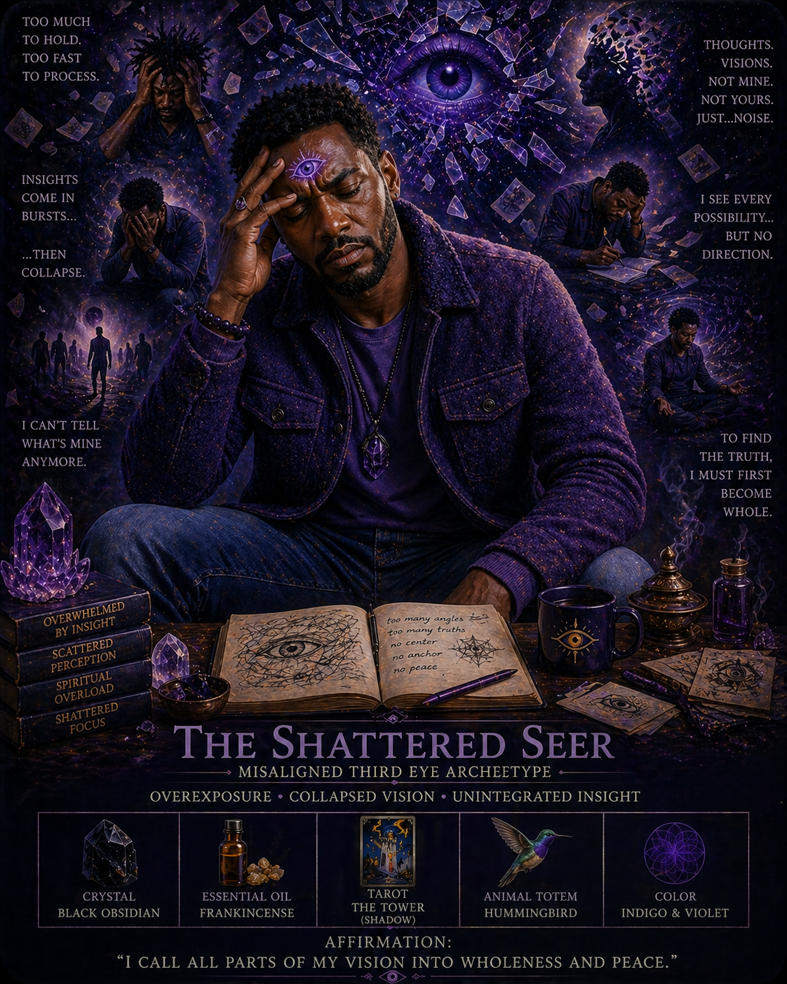 shattered seer misaligned, third eye chakra