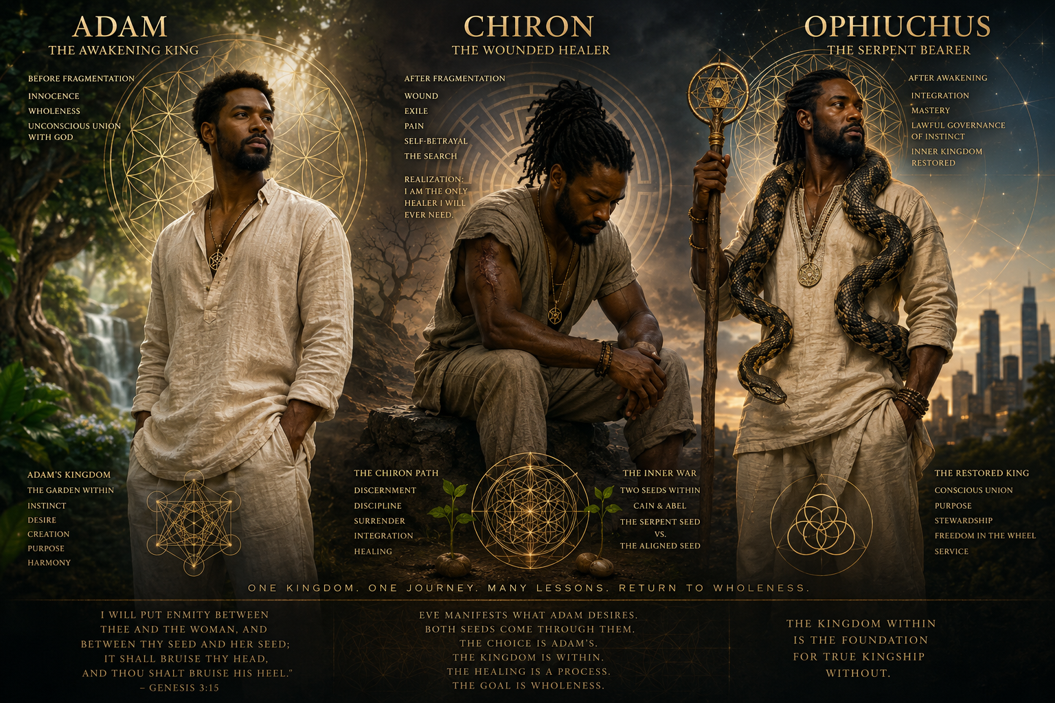 Adam, Chiron, and Ophiuchus