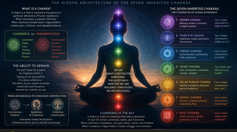 Chakras and conscious living infographic