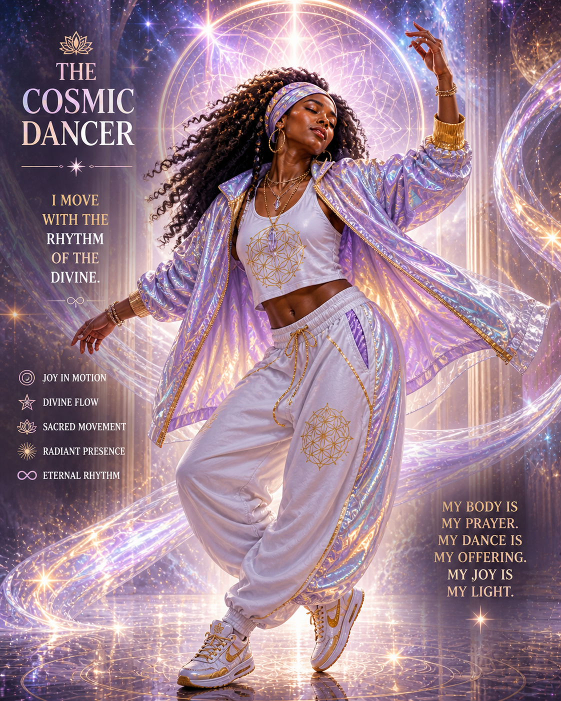 Cosmic Dancer aligned, crown chakra