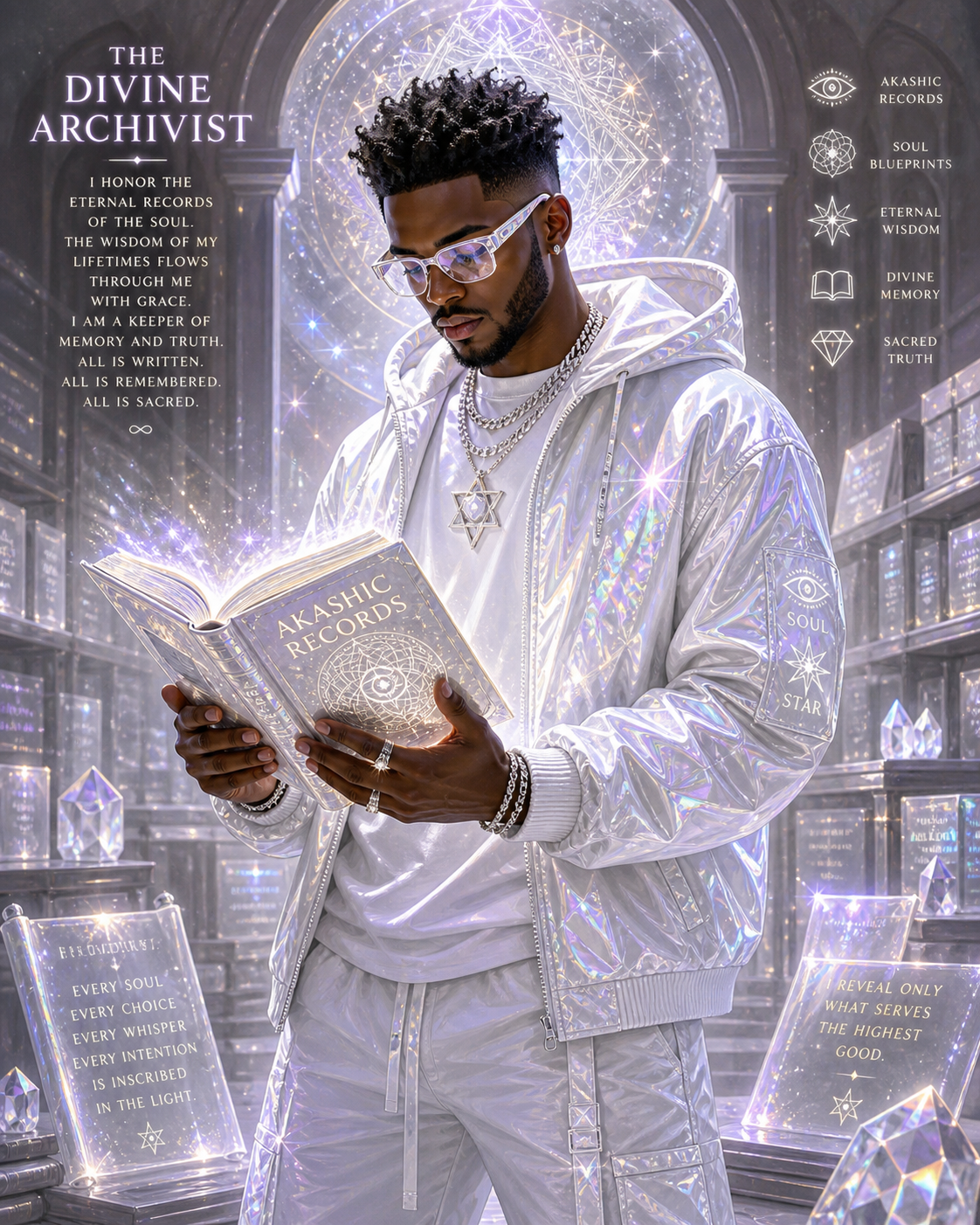 Divine Archivist aligned, causal chakra