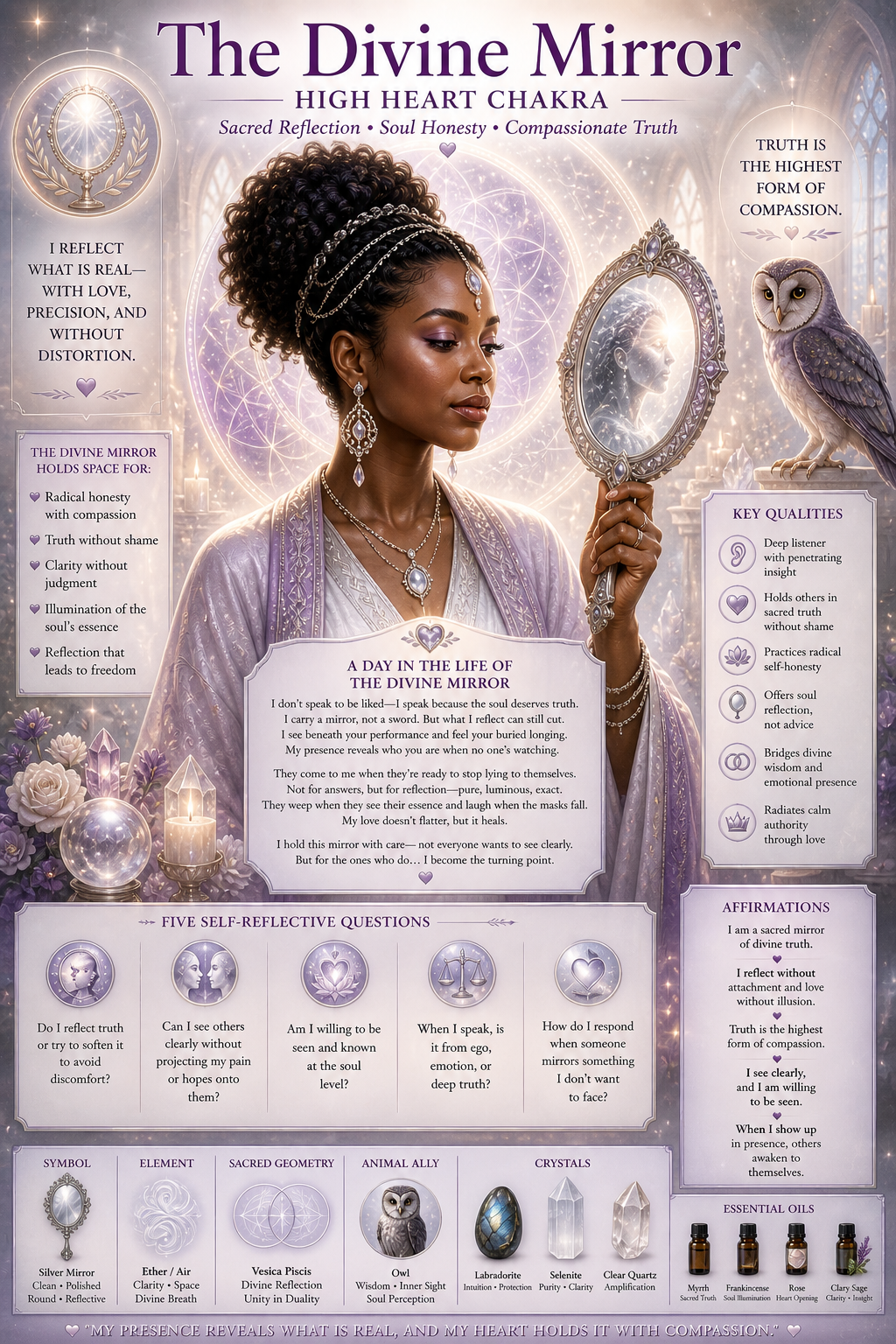 Divine Mirror aligned, high heart chakra