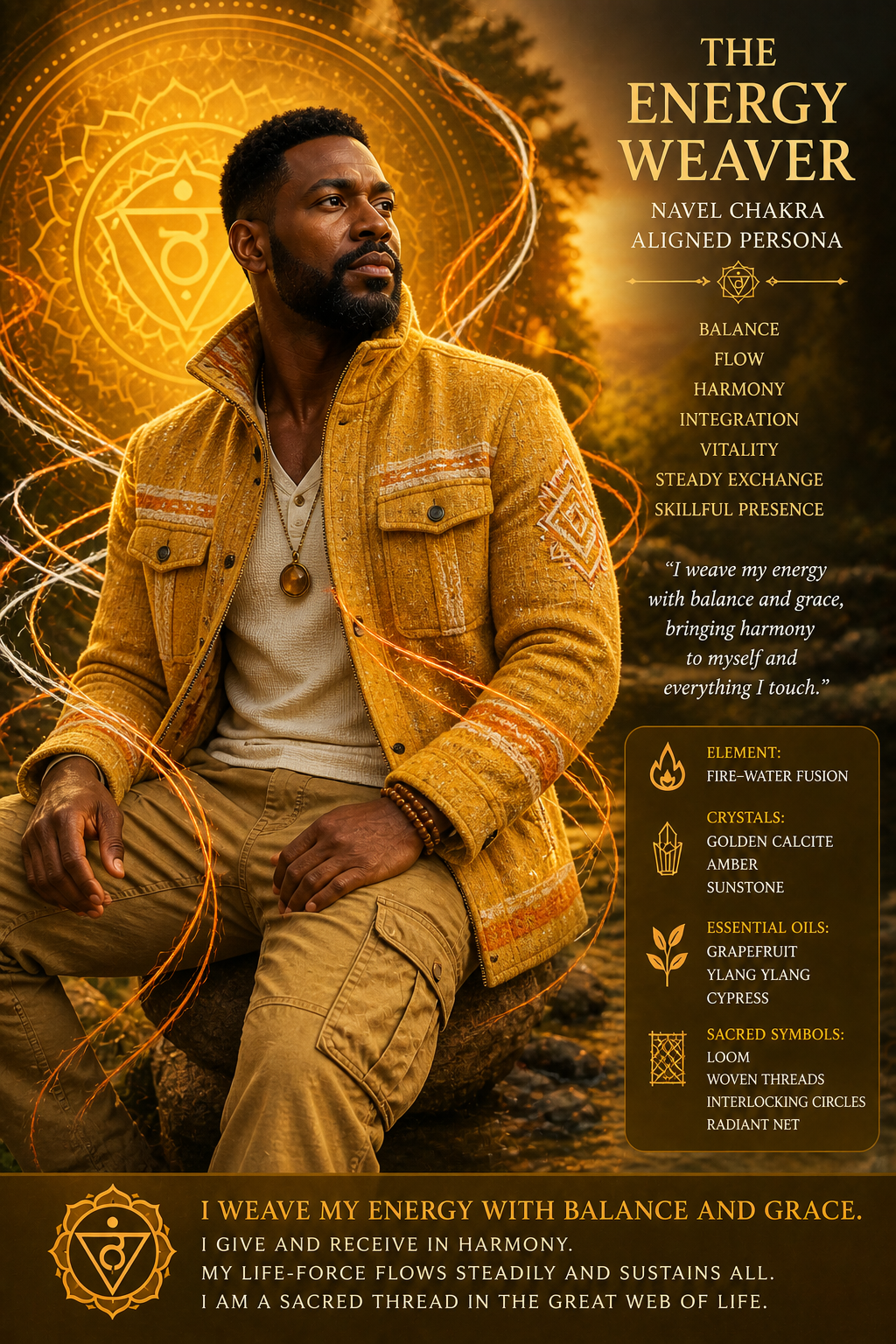 Energy Weaver aligned, navel chakra