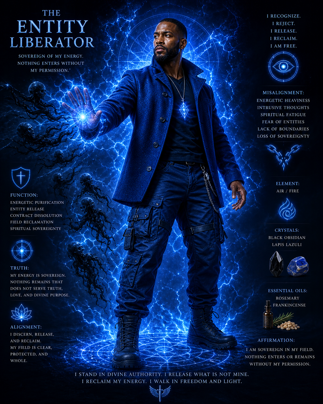 Entity Liberator aligned, sentinel chakra