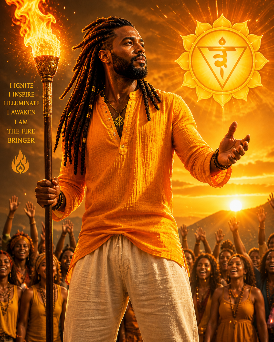 Fire Bringer aligned, solar plexus chakra