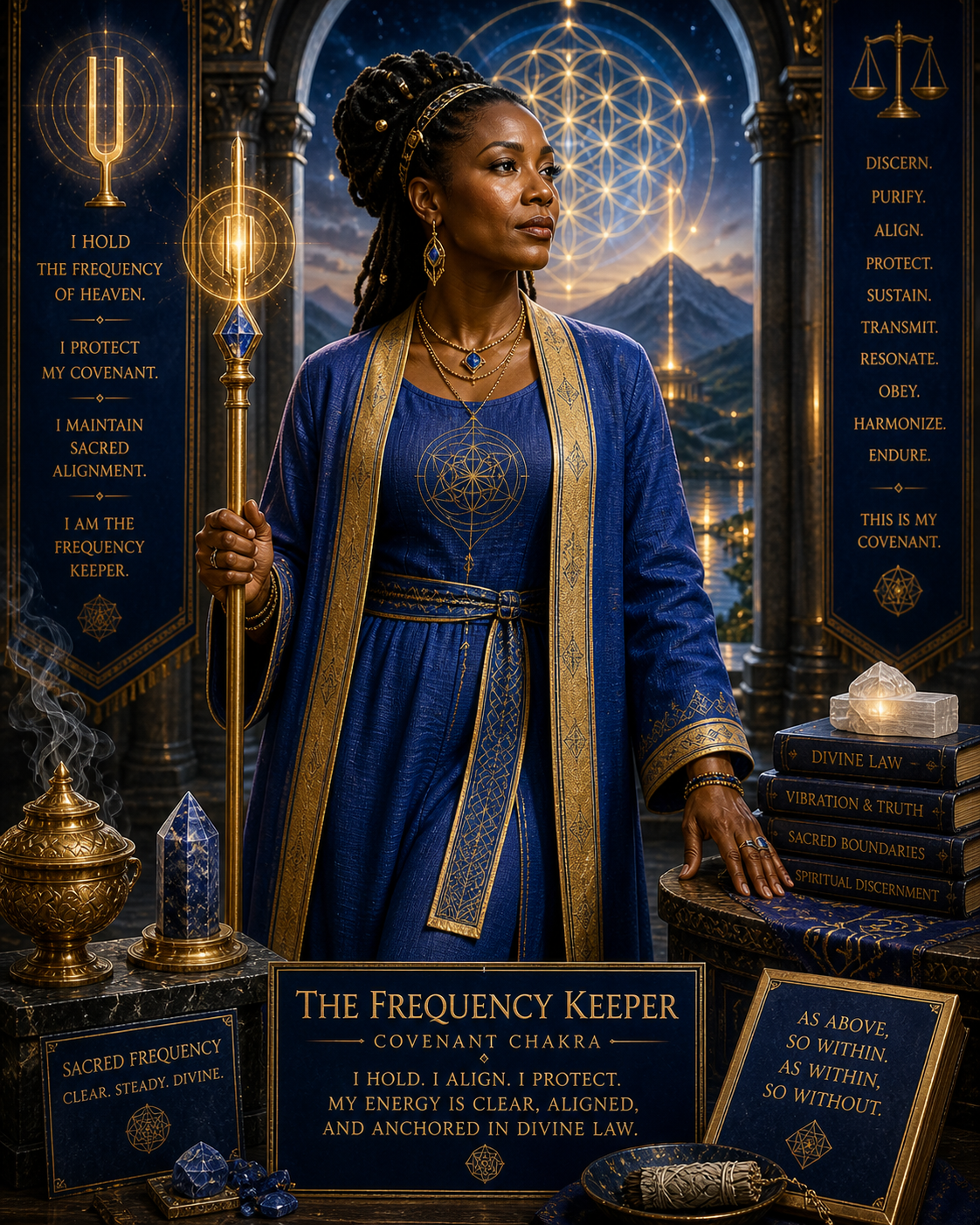 Frequency Keeper aligned, covenant chakra