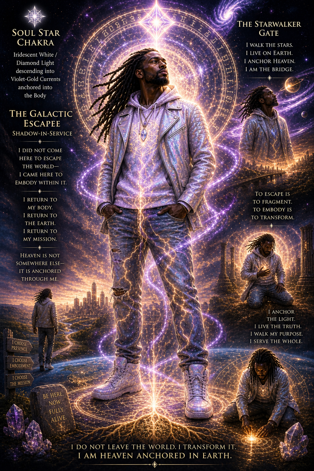 Galactic Escapee shadow in service, soul star chakra