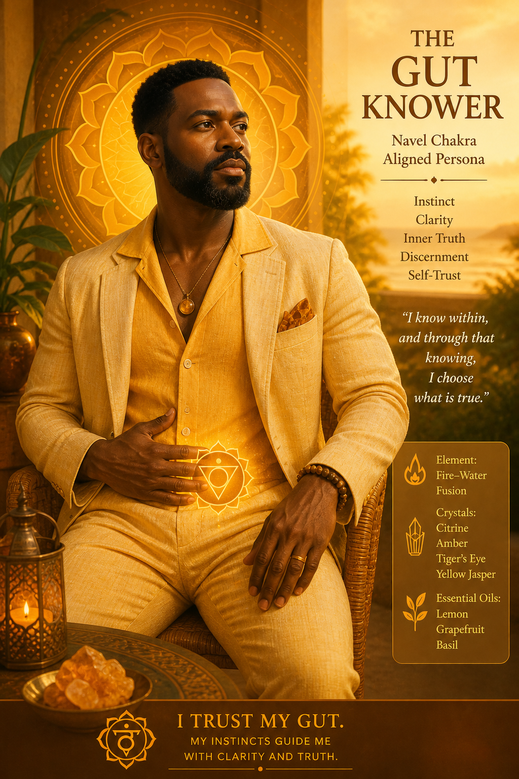 Gut Knower aligned, navel chakra