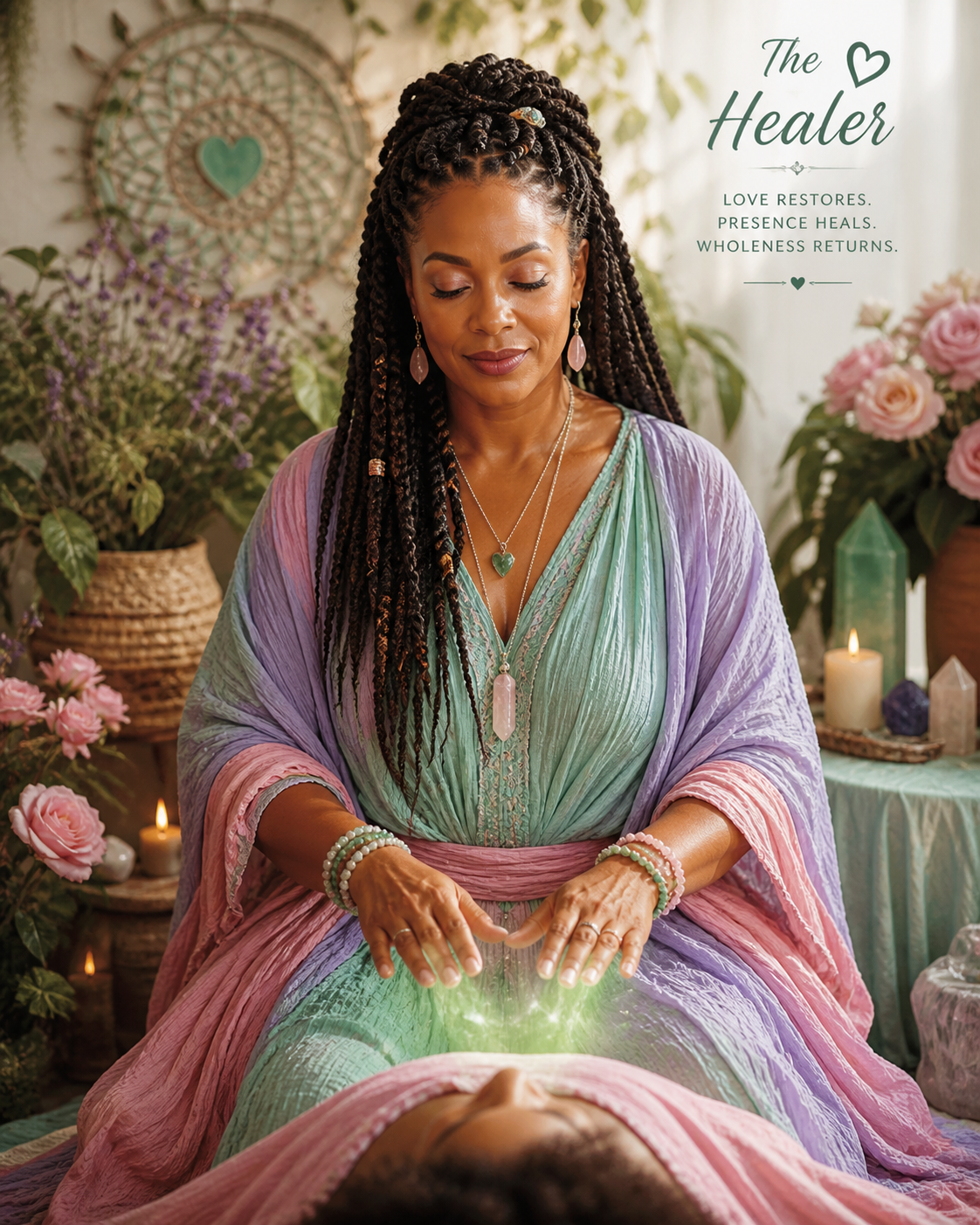 Healer aligned, heart chakra