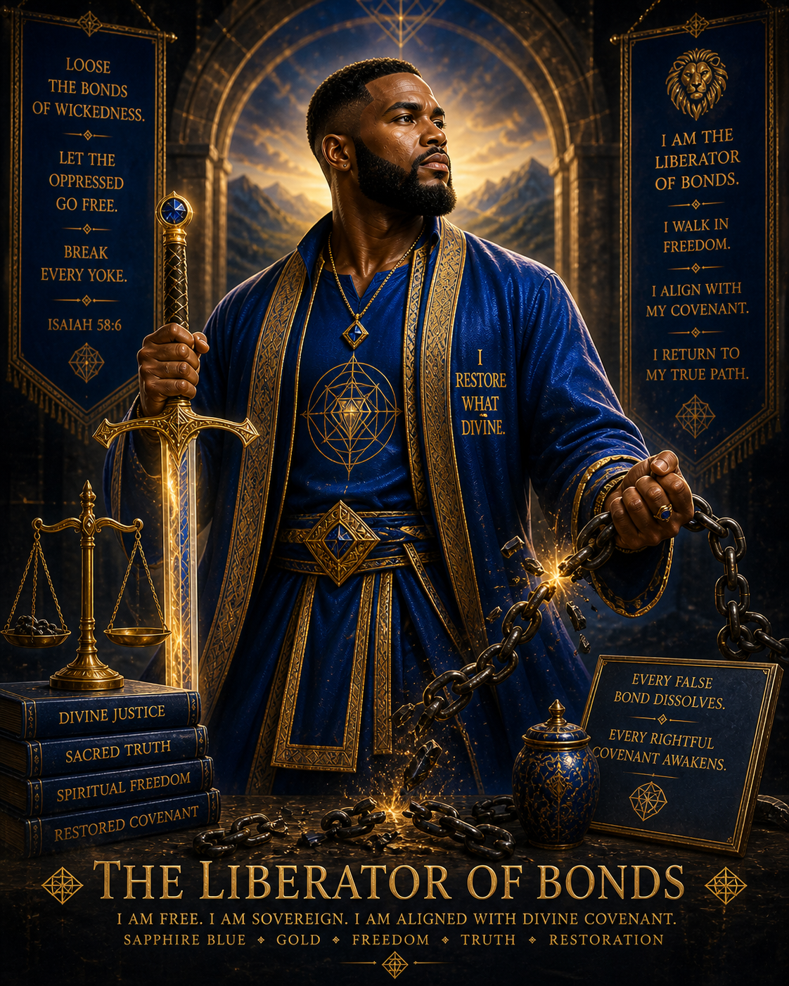 Liberator of Bonds aligned, covenant chakra