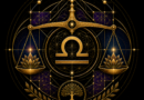 Libra emblem in gold