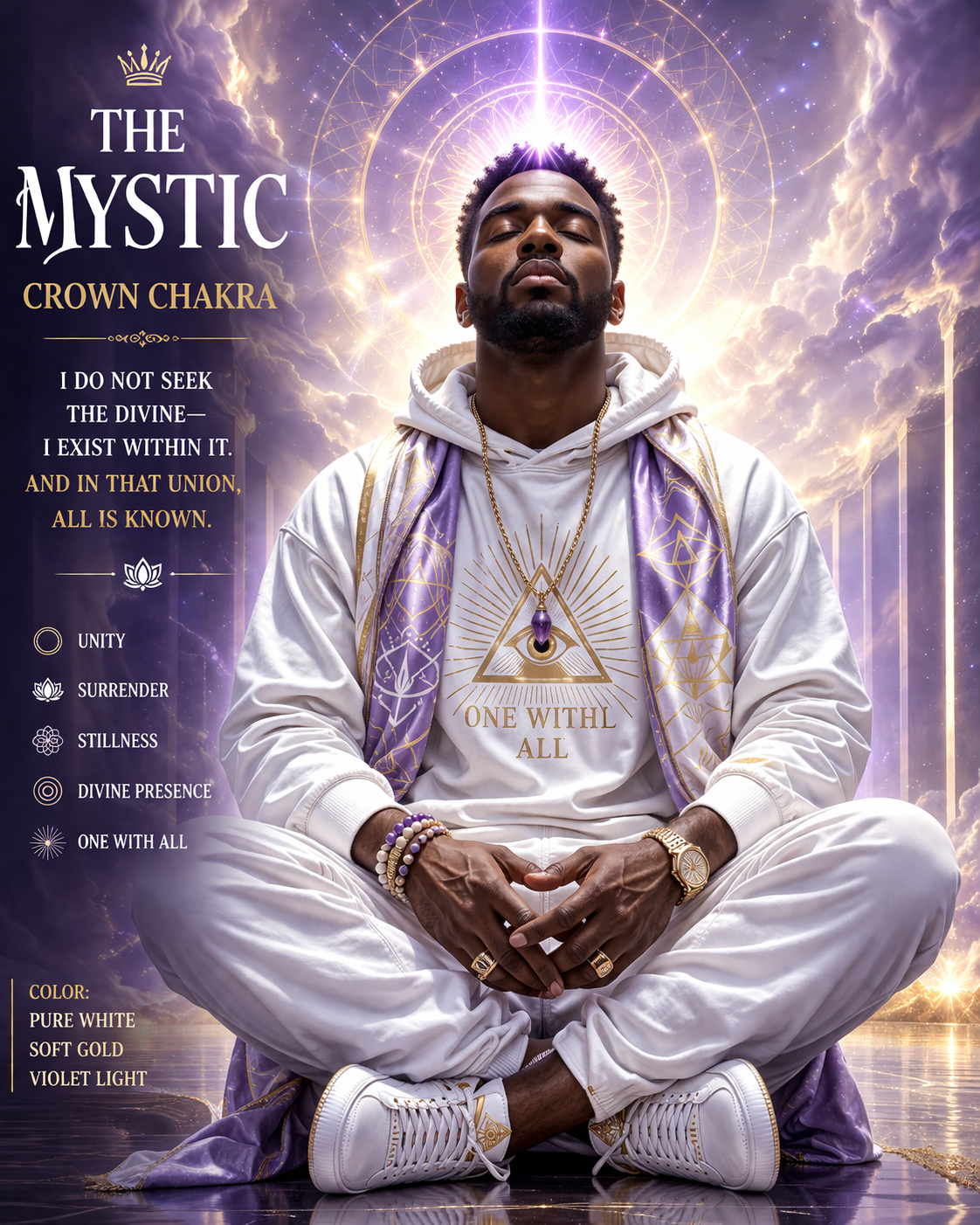 Mystic aligned, crown chakra