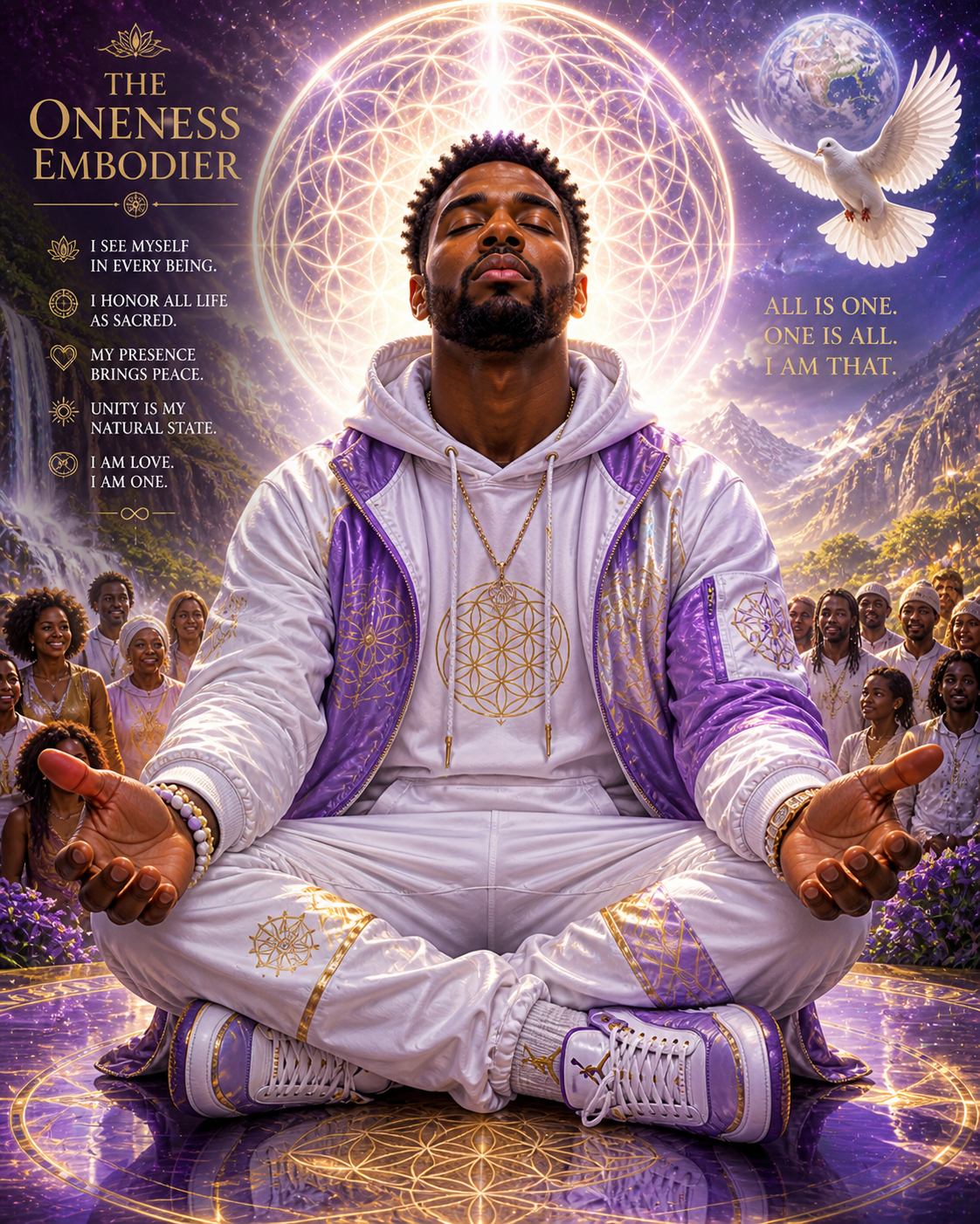 Oneness Embodier aligned, crown chakra