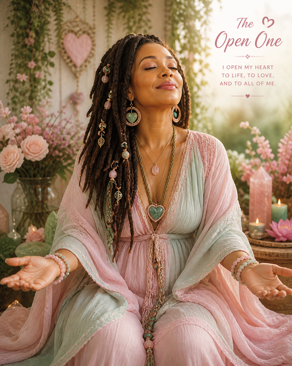 Open One aligned, heart chakra