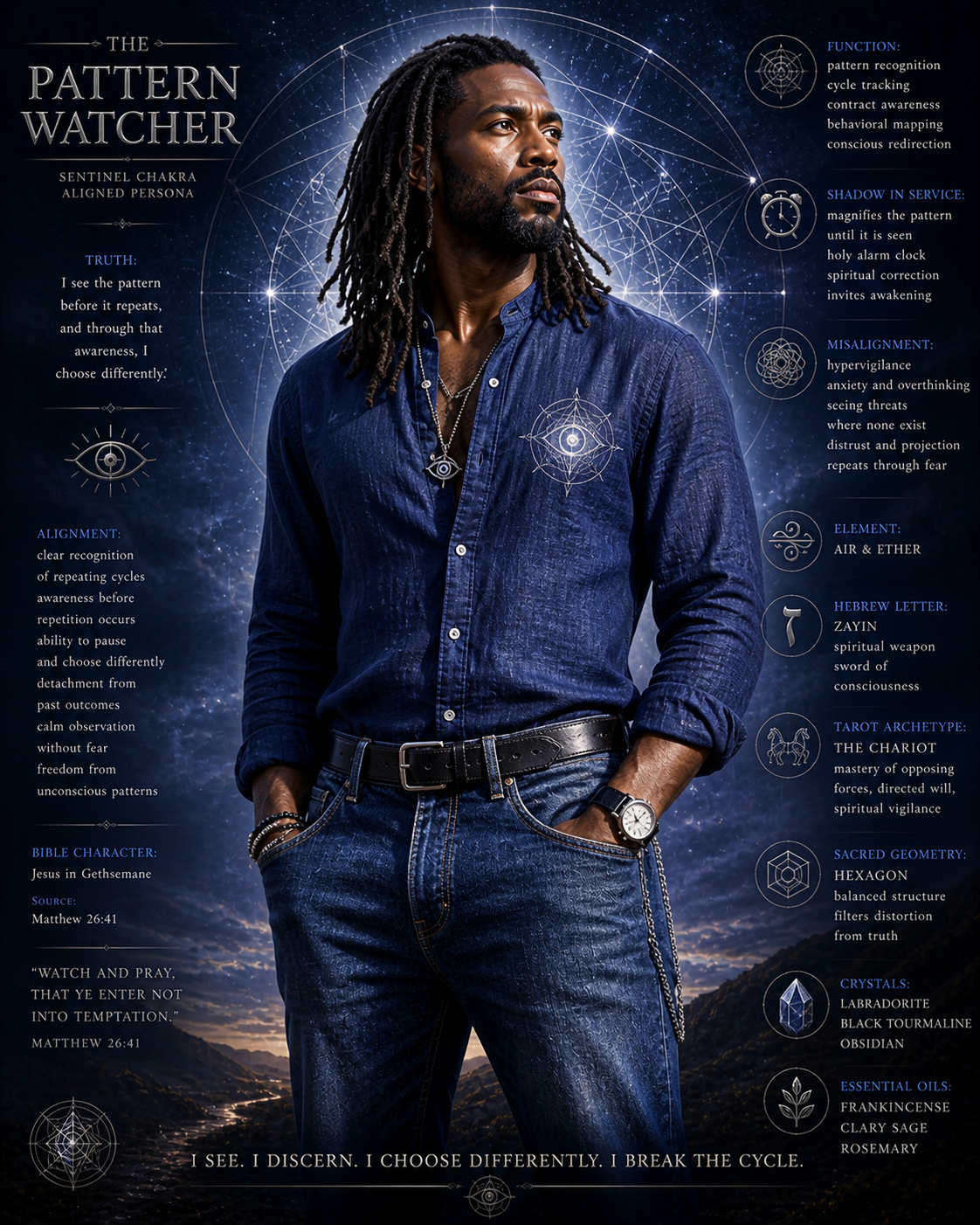 Pattern Watcher aligned, sentinel chakra