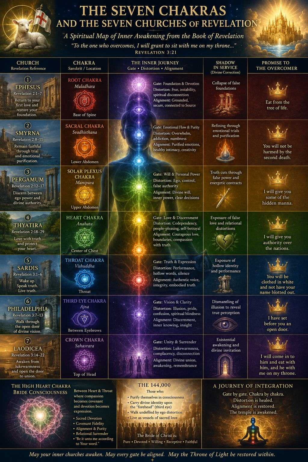 Seven Chakras & Seven Churches