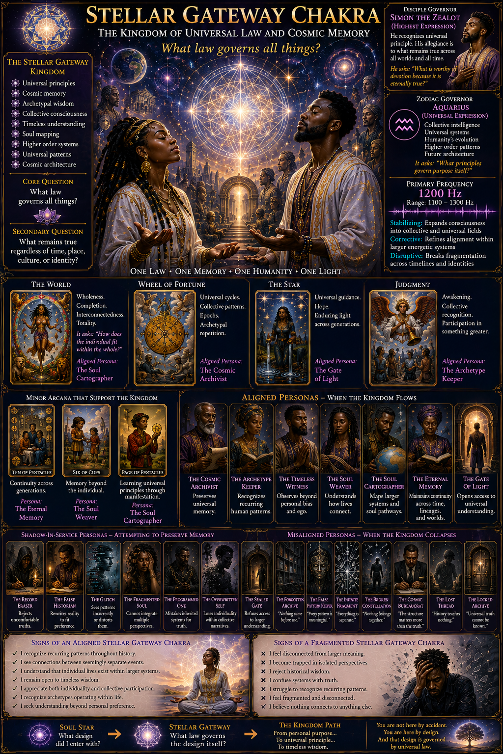 Stellar gateway chakra: cosmic law and memory