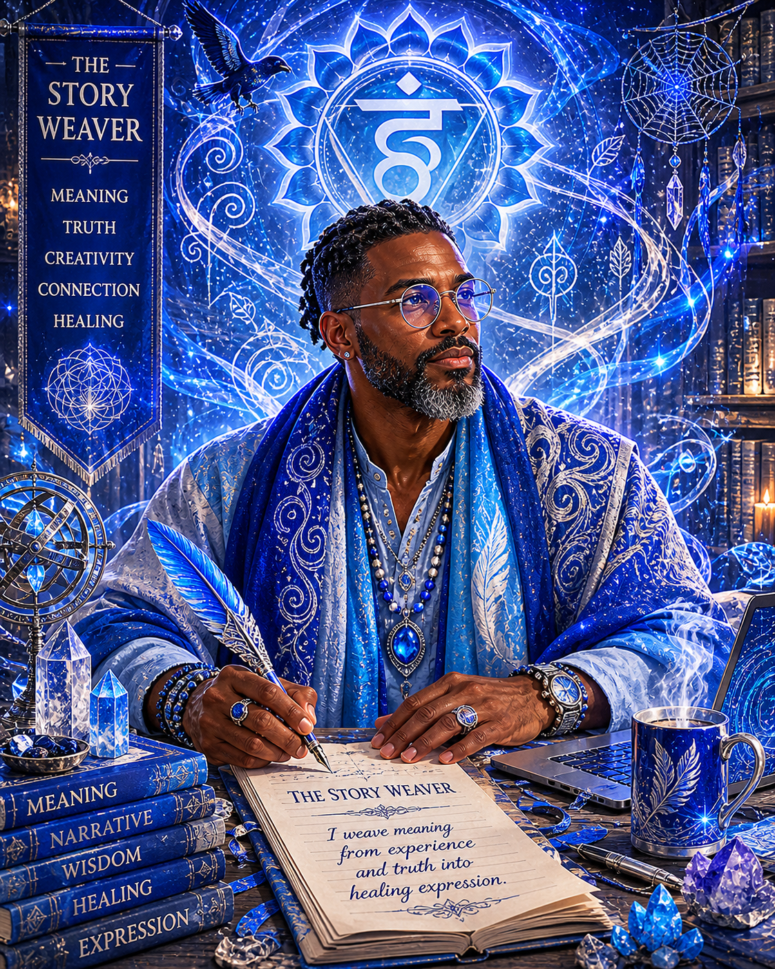 Story Weaver aligned, throat chakra