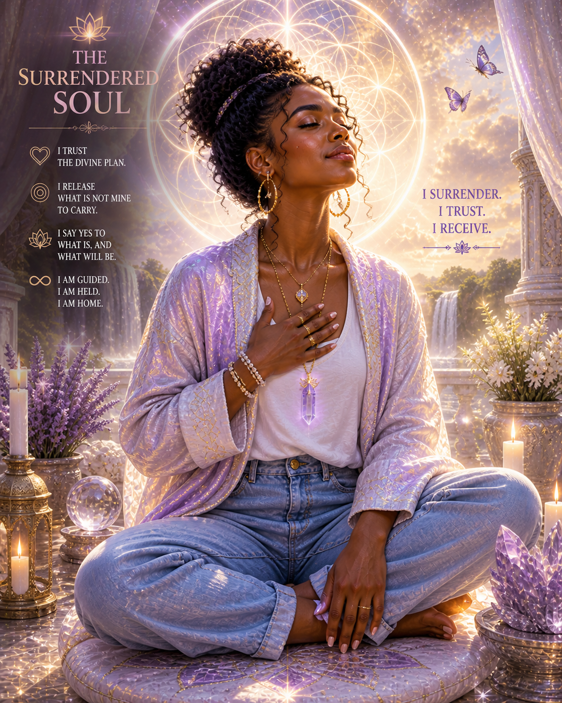 Surrendered Soul aligned, crown chakra