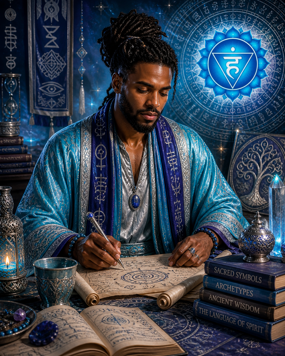 Symbol Speaker aligned, high throat chakra