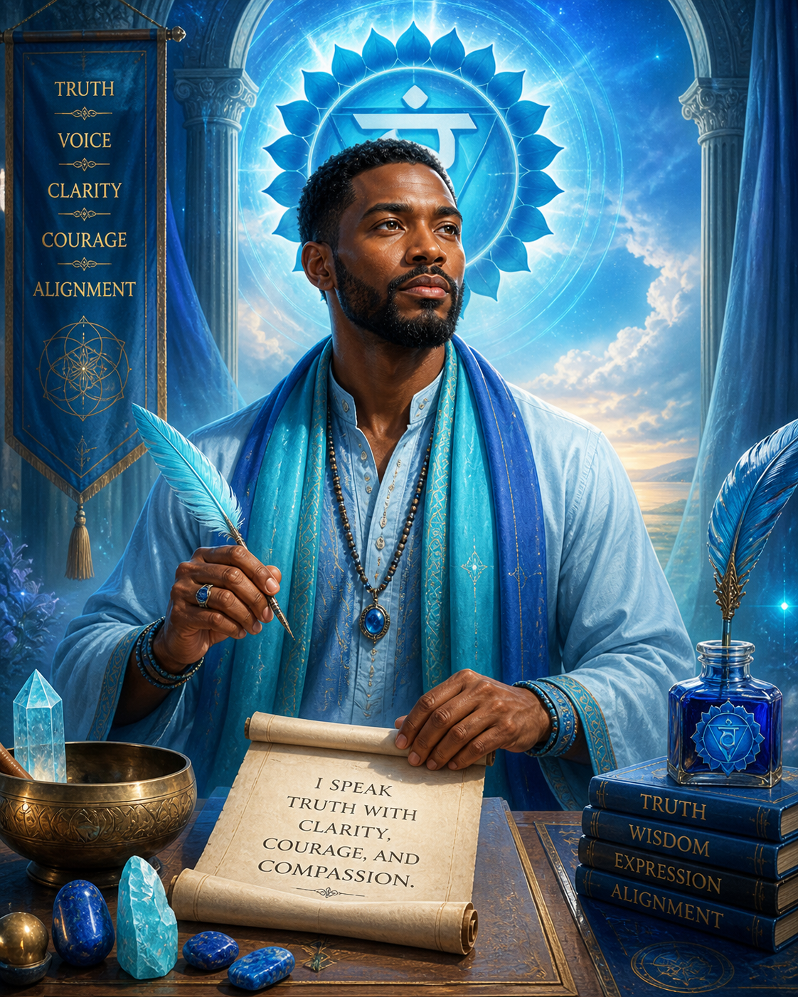 Truth Teller aligned, Throat chakra