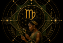 Virgo in sacred geometry frame