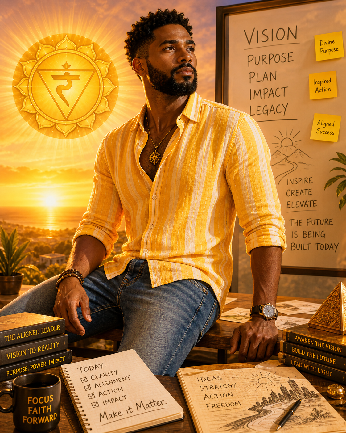 Visionary aligned, solar plexus chakra