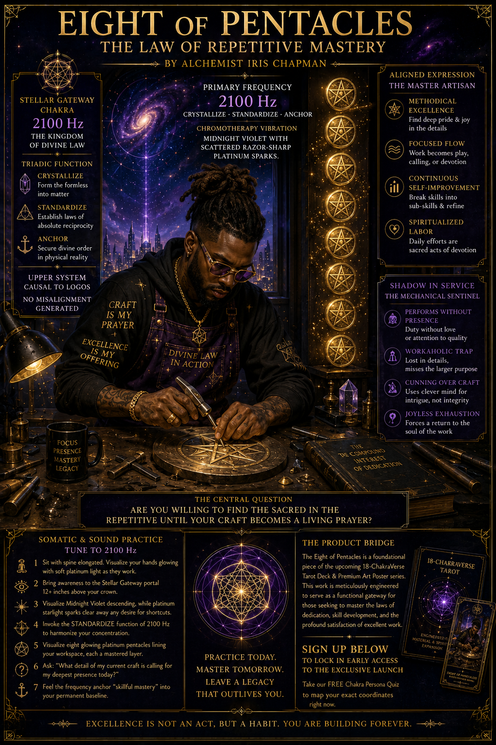 Eight of Pentacles: The Law of Repetitive Mastery