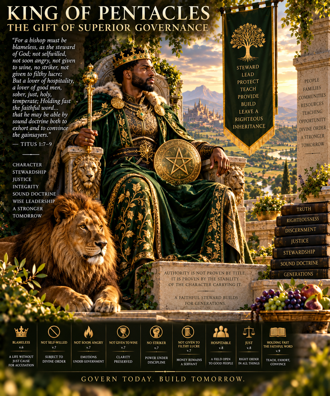 King of Pentacles: The Gift of Superior Governance
