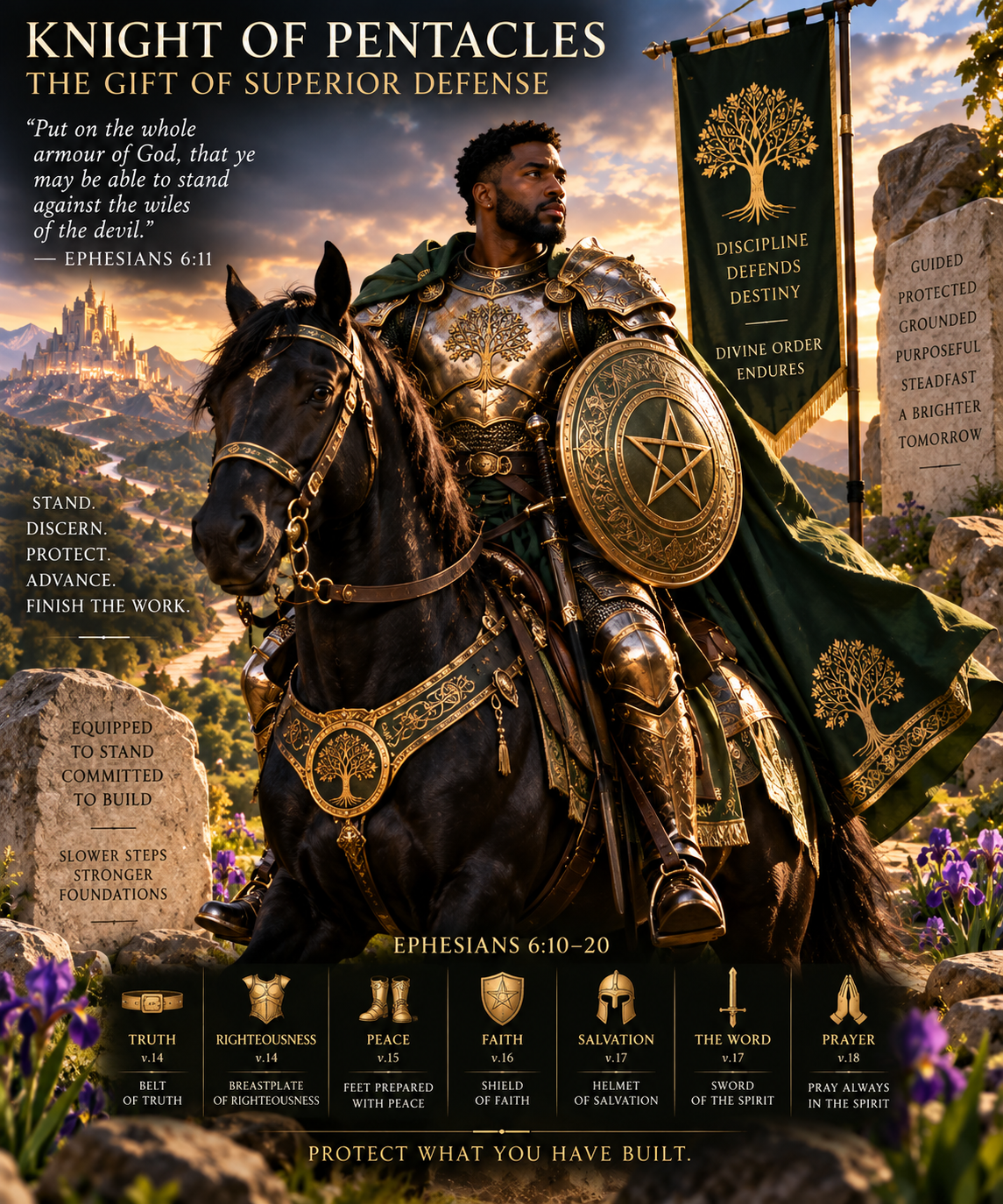 Knight of Pentacles: The Gift of Superior Defense
