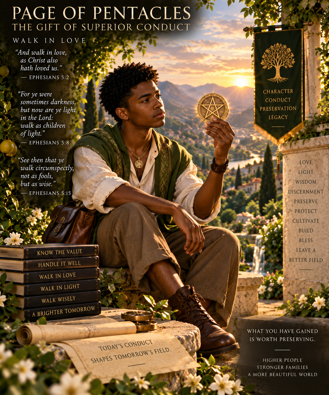 Page of Pentacles: The Gift of Superior Conduct