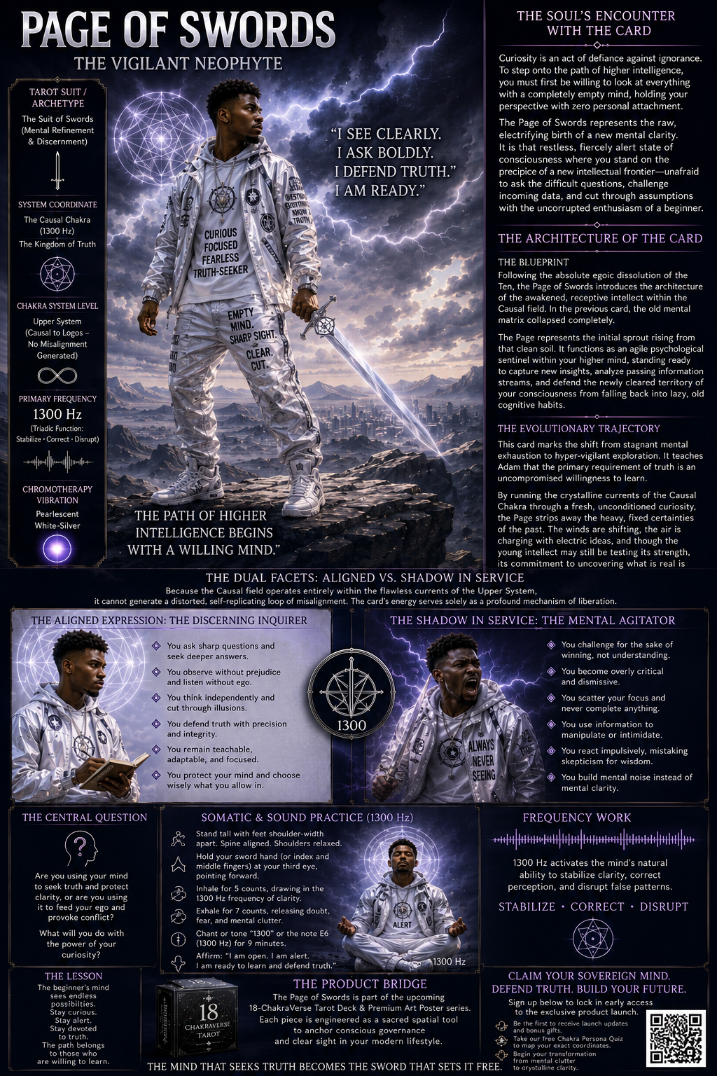 Page of Swords: The Vigilant Neophyte