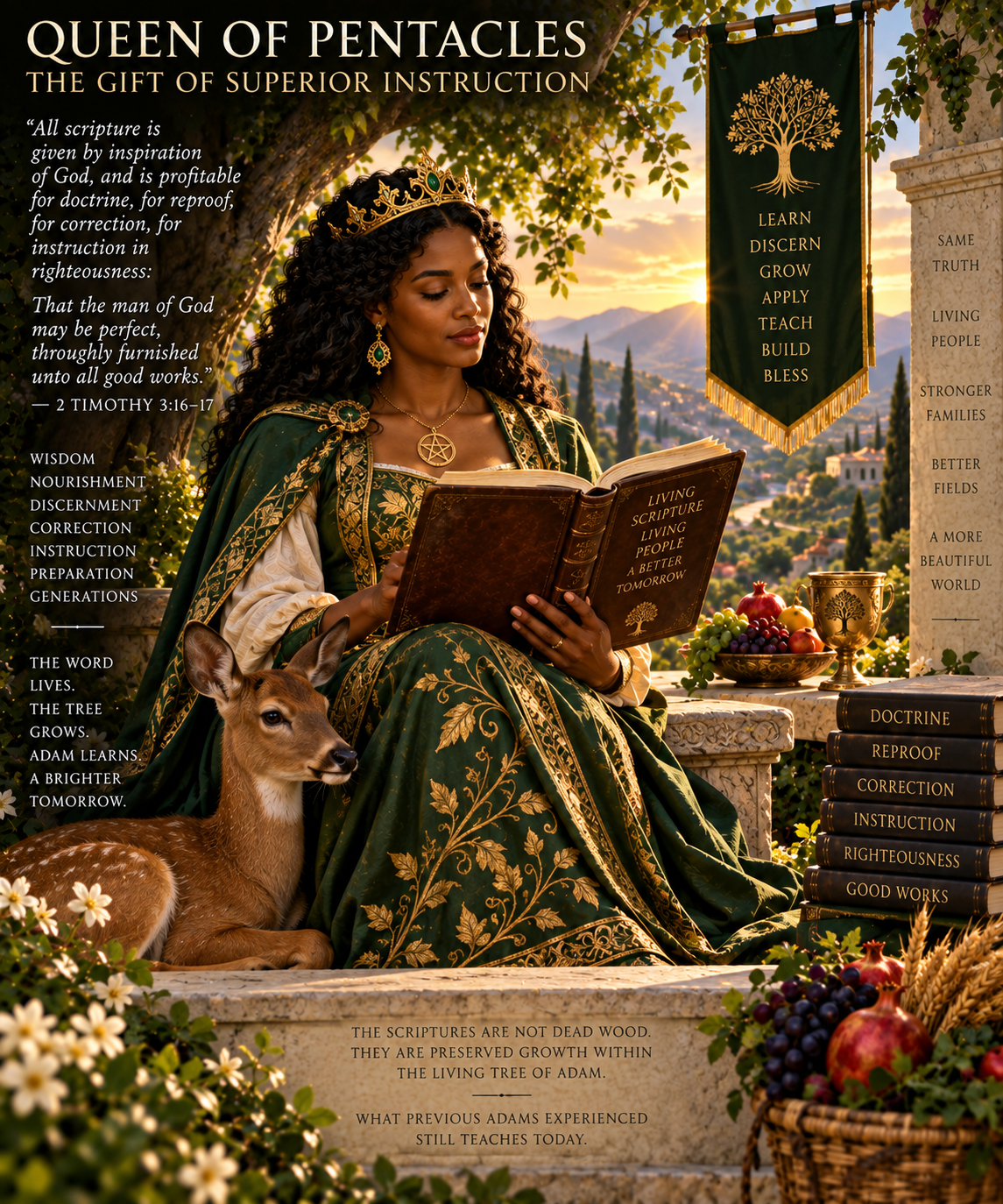 Queen of Pentacles: The Gift of Superior Instruction
