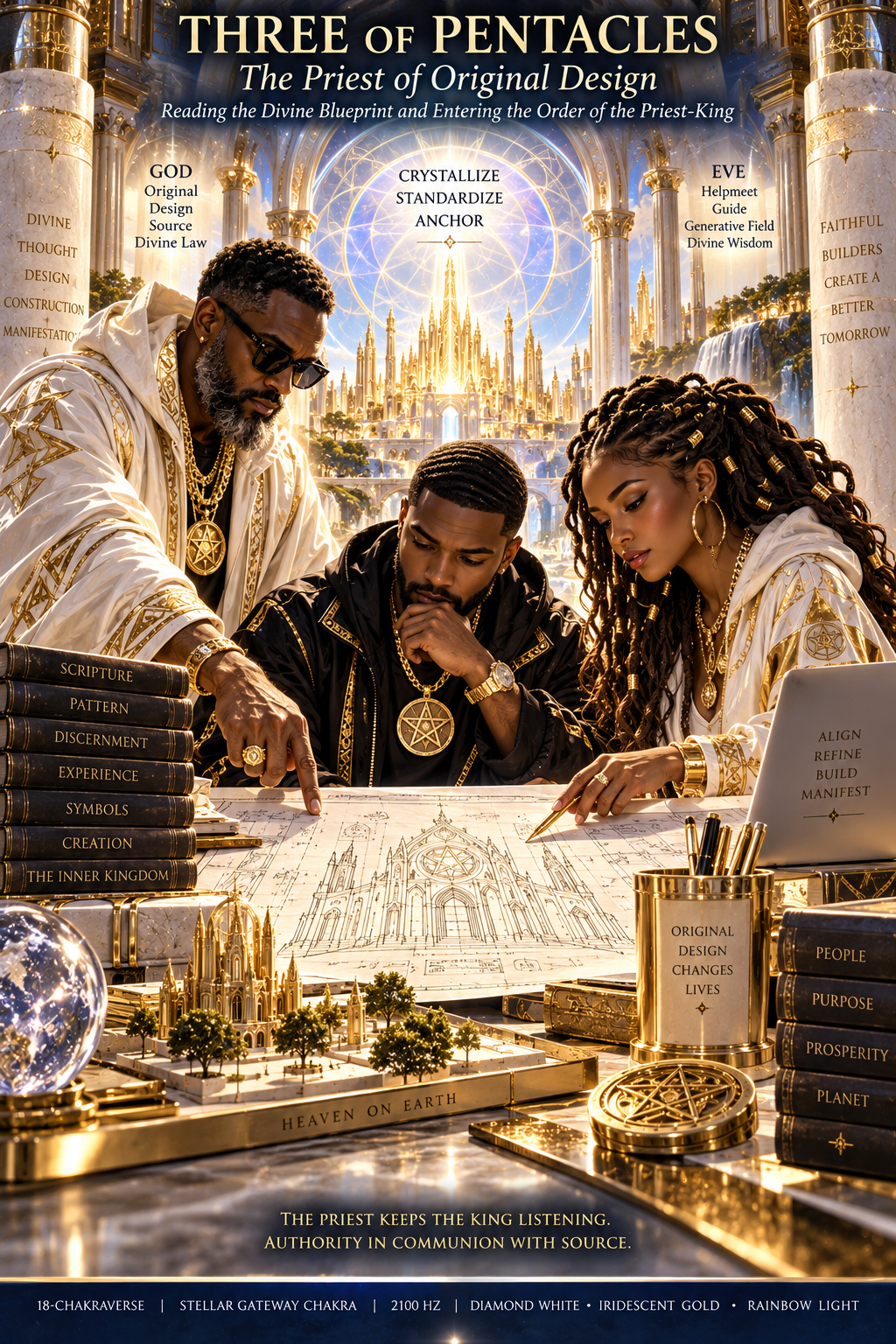 Three of Pentacles: The Priest of Original Design