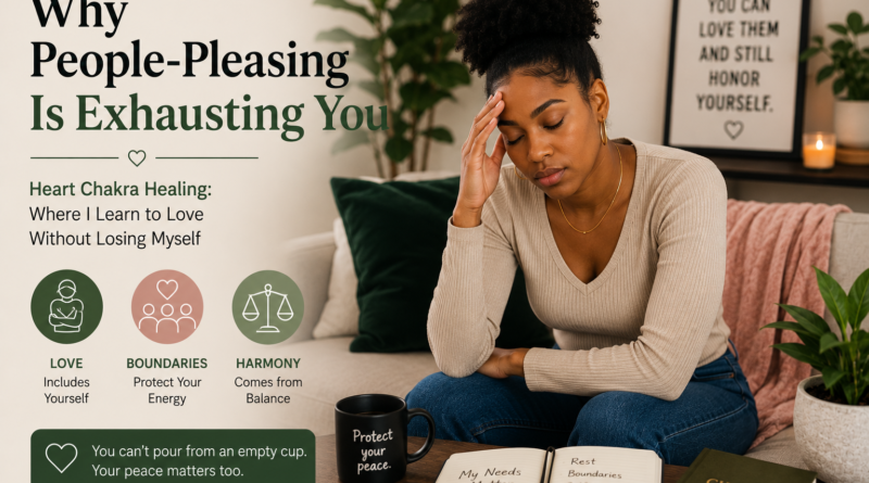 Why people-pleasing drains your energy