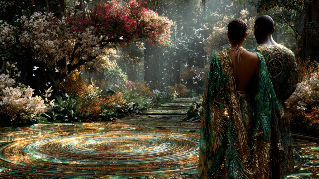 The Golden-Turquoise Circle