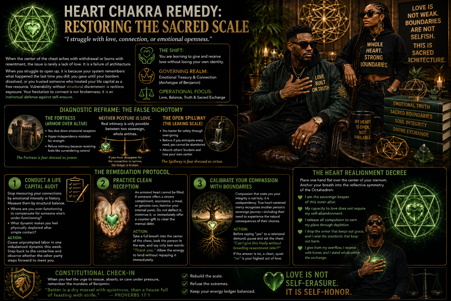 Heart Chakra Remedy: Restoring the Sacred Scale