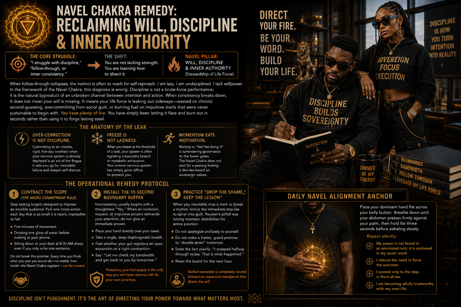 Navel Chakra Remedy: Reclaiming Will, Discipline & Inner Authority