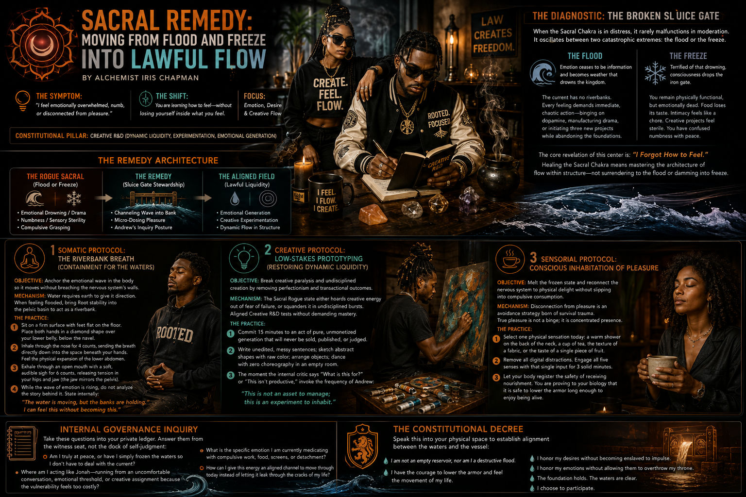 Sacral Remedy: Moving from Flood and Freeze into Lawful Flow